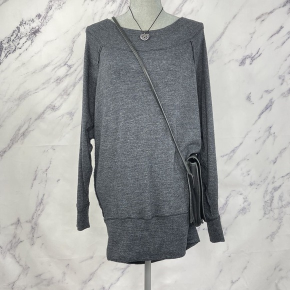 Free People • We the Free | Palisades Slouch Raised Seam Off-Shoulder Do… - Picture 6 of 11